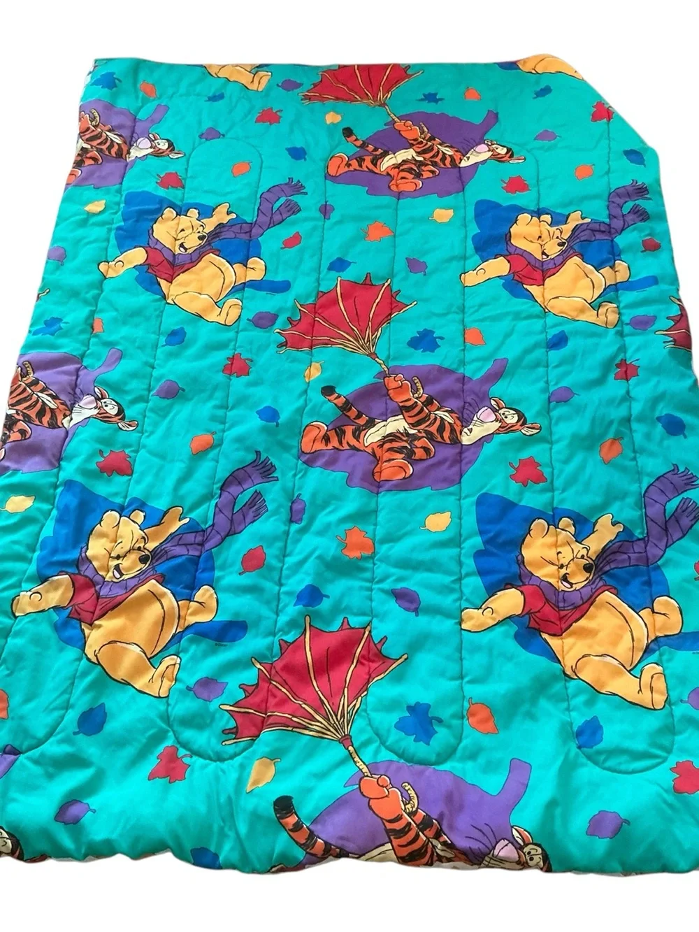 Vintage Disney Winnie the Pooh tigger reversible comforter 60 x 80
